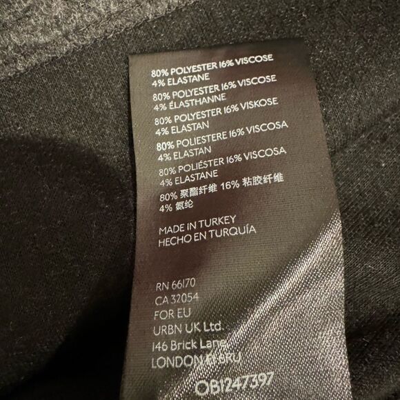 Anthropologie Gray Ribbed Oversized Cowl Neck Sweater Size Small - Picture 5 of 5